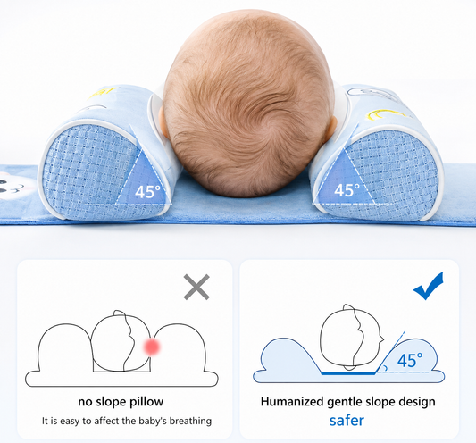 Adjustable Baby Sleeping Support Pillow Anti Roll Cushion And Neck Protection Infant Sleep Positioner | Random Colour