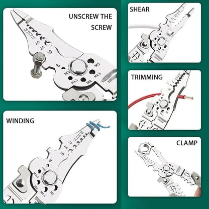 (Free Delivery) Multifunctional Wire Stripper Crimper Cable Cutter 🧰