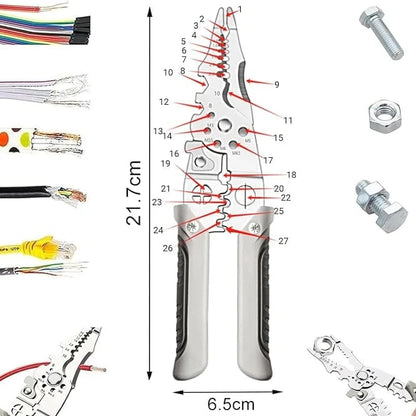 (Free Delivery) Multifunctional Wire Stripper Crimper Cable Cutter 🧰
